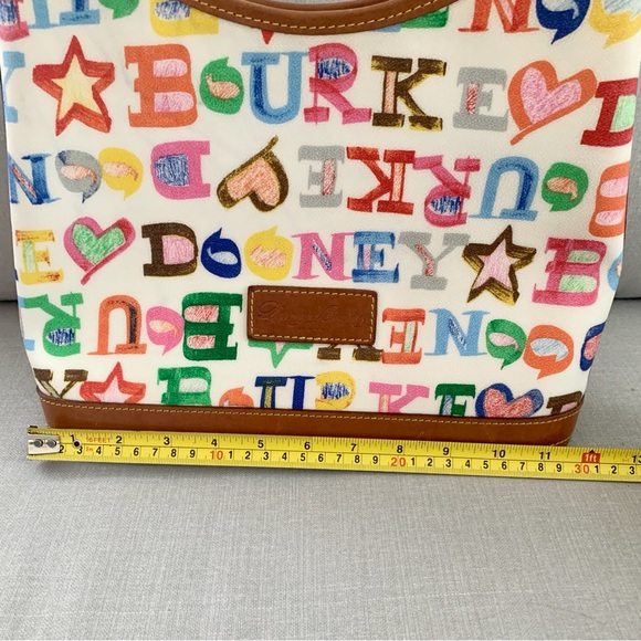 DOONEY & BOURKE Rainbow Lettering Pebble Grain Leather Hobo Bag - Picture 13 of 15